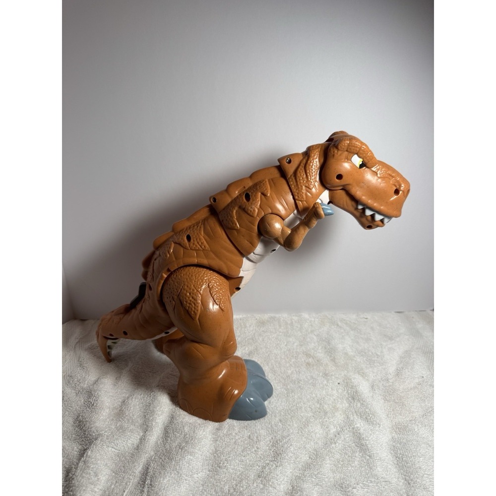 T-Rex Fisher Price Mattel 2011 Roaring Moving 20" Dinosaur‎ working video